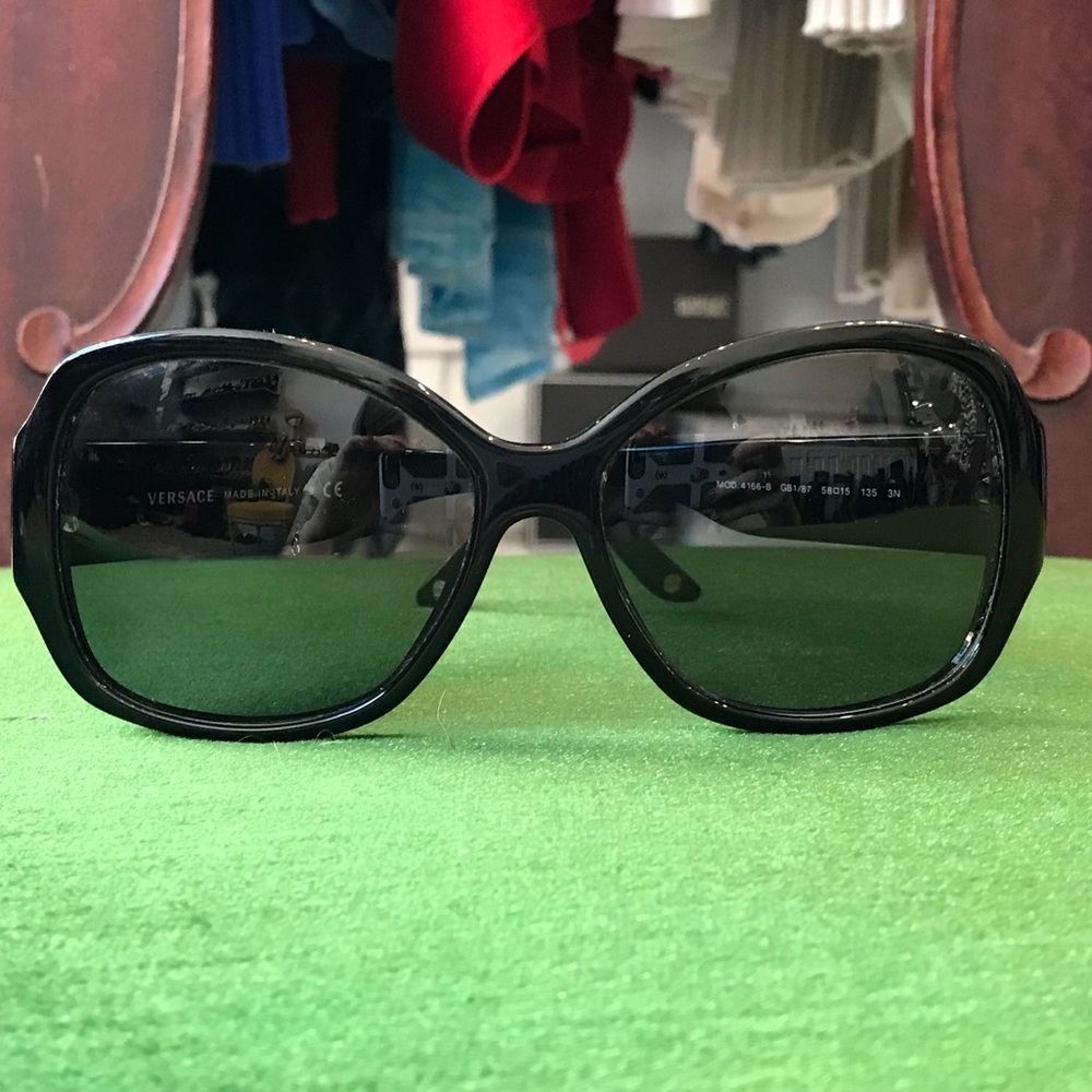 Versace Large Black Sunglasses